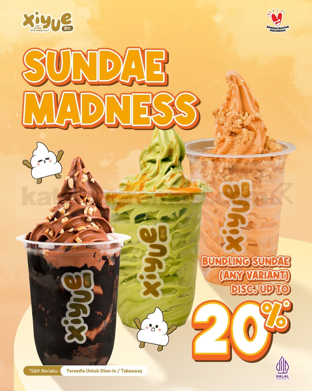 Promo XiYue Bundling Sundae Diskon Hingga 20% Promo XiYue Bundling Sundae Diskon Hingga 20% semua varian Februari