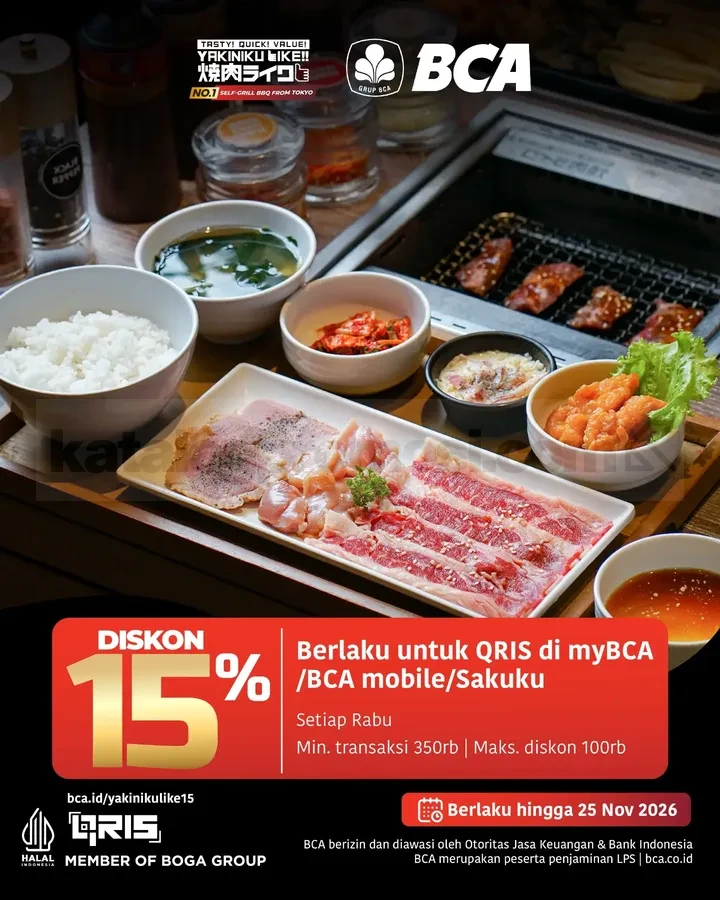 Promo Yakiniku Like Diskon Bank Hingga 35% Promo Yakiniku Like Diskon Bank Hingga 35% 1