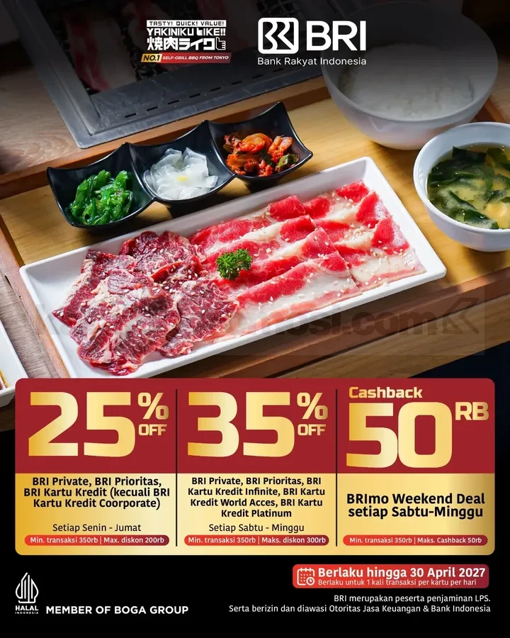Promo Yakiniku Like Diskon Bank Hingga 35% Promo Yakiniku Like Diskon Bank Hingga 35% 2
