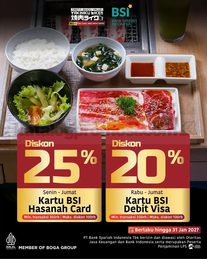 Promo Yakiniku Like Diskon Bank Hingga 35% Promo Yakiniku Like Diskon Bank Hingga 35% 3