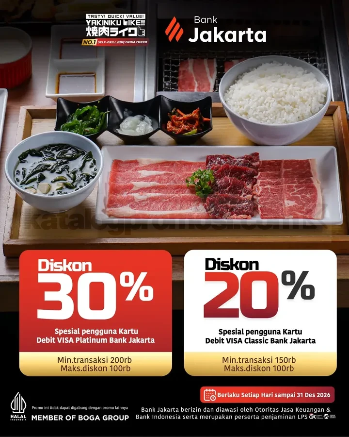 Promo Yakiniku Like Diskon Bank Hingga 35% Promo Yakiniku Like Diskon Bank Hingga 35% 5
