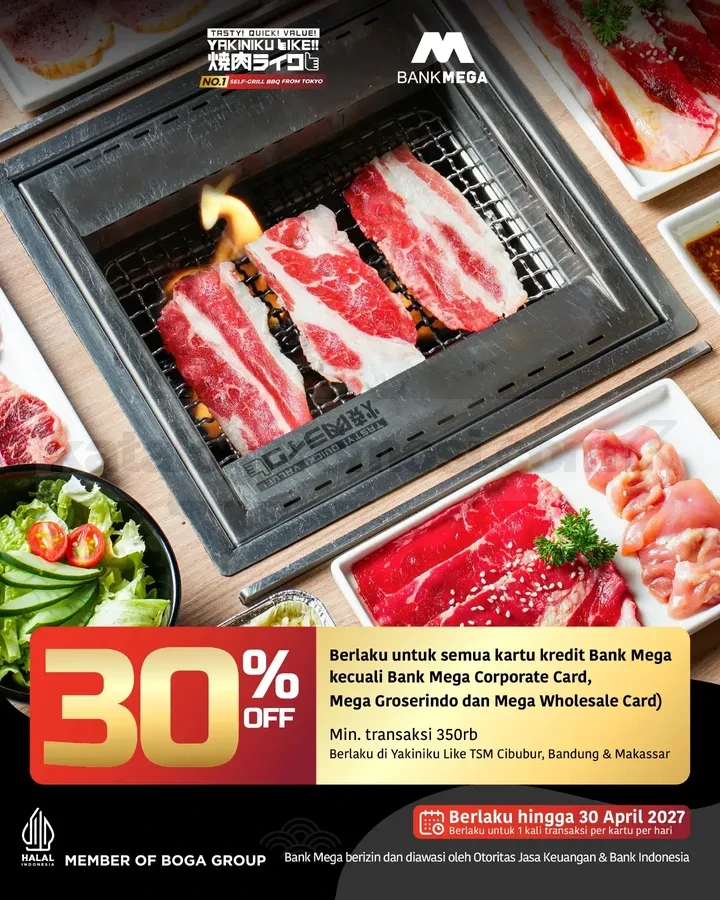 Promo Yakiniku Like Diskon Bank Hingga 35% Promo Yakiniku Like Diskon Bank Hingga 35% 8