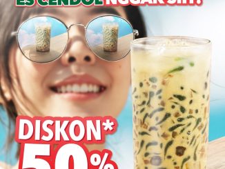 Promo Yoshinoya Diskon 50% Es Cendol Gula Aren Kedua minuman segar