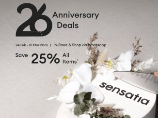 Promo Sensatia Botanicals 25% off all items hingga 1 Maret 2026 anniversary 26 tahun