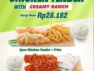 Promo Wingstop Chicken Tender with Creamy Ranch Harga Mulai Rp. 28.182 dengan pilihan 9 rasa