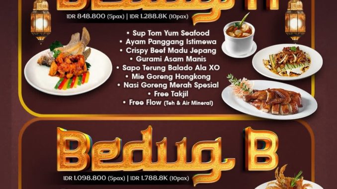Promo XO Group Paket Bukber Bedug mulai Rp. 848.800 dengan menu sharing dan free takjil