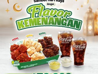 Promo Wingstop Flavor Kemenangan 12 Boneless mulai Rp. 70.000 dengan 2 Coca Cola Zero dan 3 pilihan rasa
