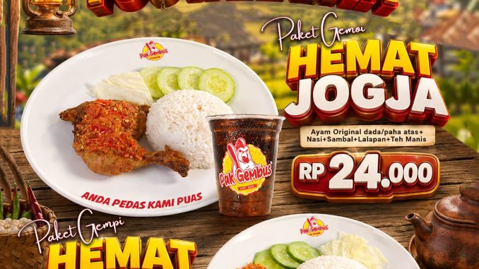 Promo Ayam Pak Gembus Menu Lokal Yogyakarta mulai Rp. 24.000 sampai 15 Juli 2026
