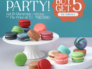 Promo Bakerzin Macarons Party Beli 10 dengan Harga 5 Macarons Cuma Rp. 80.500 pilihan rasa mix & match