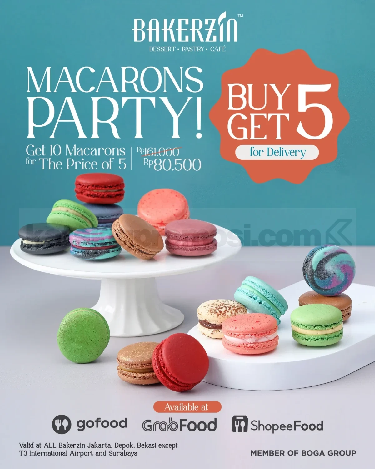 Promo Bakerzin Macarons Party Beli 10 dengan Harga 5 Macarons Cuma Rp. 80.500 Promo Bakerzin Macarons Party Beli 10 dengan Harga 5 Macarons Cuma Rp. 80.500 pilihan rasa mix & match