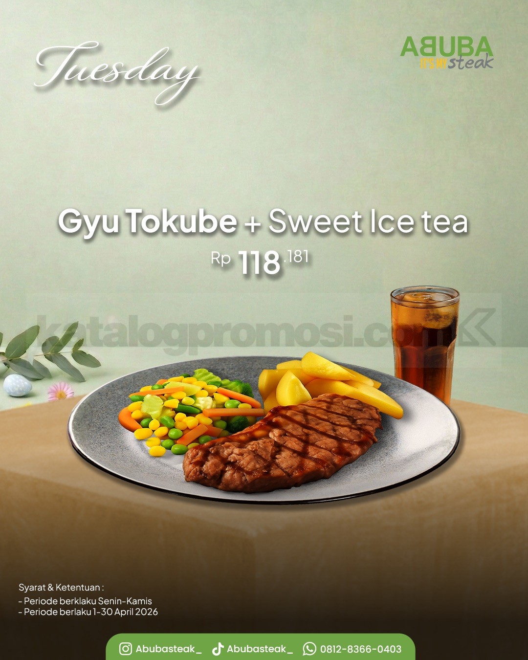 Promo ABUBA April Weekday Treats mulai Rp. 72.727 Promo ABUBA April Weekday Treats mulai Rp. 72.727 2