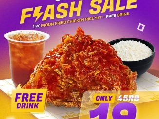 Promo Moon Chicken Shopee Flash Sale Rice Set Rp. 19.000 free drink ShopeeFood
