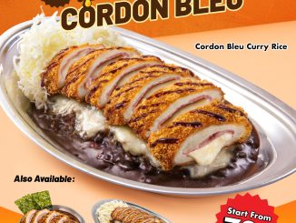 Promo Go! Go! CURRY! NEW! Cheesy Cordon Bleu Series mulai Rp.72.000 dengan curry rice dan udon Jepang