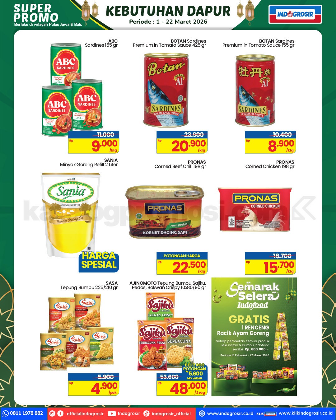 KATALOG PROMO INDOGROSIR HARI INI 01-22 Maret 2026 KATALOG PROMO INDOGROSIR HARI INI 01-22 Maret 2026 7
