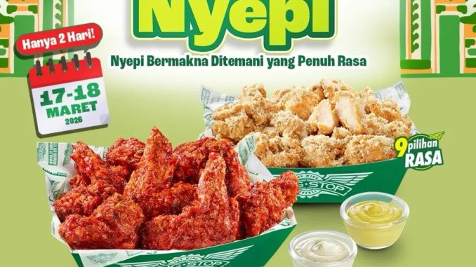 Promo Wingstop Special Nyepi beli 10 Crunchy Wings gratis 10 Boneless di Wingstop Living World Denpasar