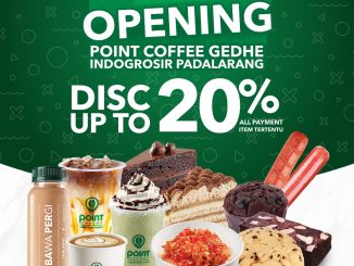 Promo Point Coffee Gedhe Indogrosir Padalarang Grand Opening diskon 20% all item