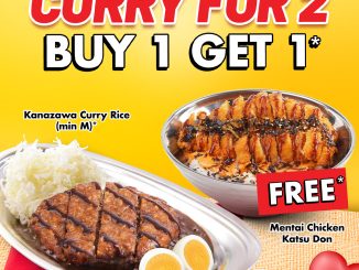 Promo Go! Go! CURRY Curry Buy 1 Get 1 Donburi gratis Mentai Chicken Katsu Don Februari 2026
