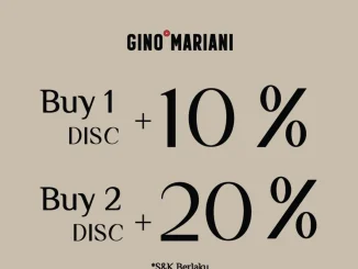 Promo Gino Mariani Diskon Hingga 20% koleksi premium beli 1 diskon 10% beli 2 diskon 20%