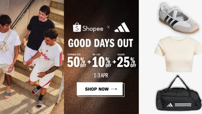 Promo Adidas Good Days Out Diskon hingga 50% + Voucher April 2026