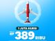 Promo AirAsia Give Peace A Chance Tiket Mulai Rp. 389.000 menampilkan penawaran 1 juta kursi hemat untuk periode terbang hingga 2027.