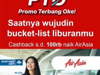 Promo AirAsia Traveloka PTO cashback Rp. 100.000 tiket pesawat