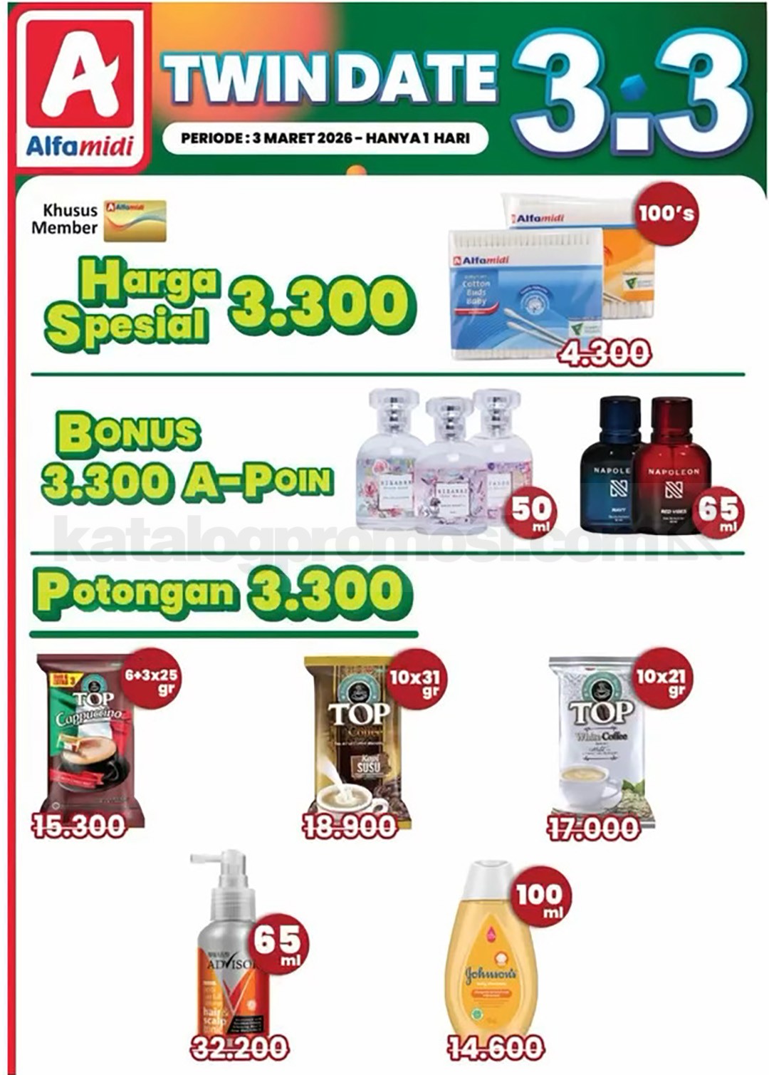 Promo Alfamidi Double Date 3.3 Beli 1 Gratis 1 Promo Alfamidi Double Date 3.3 Beli 1 Gratis 1 2