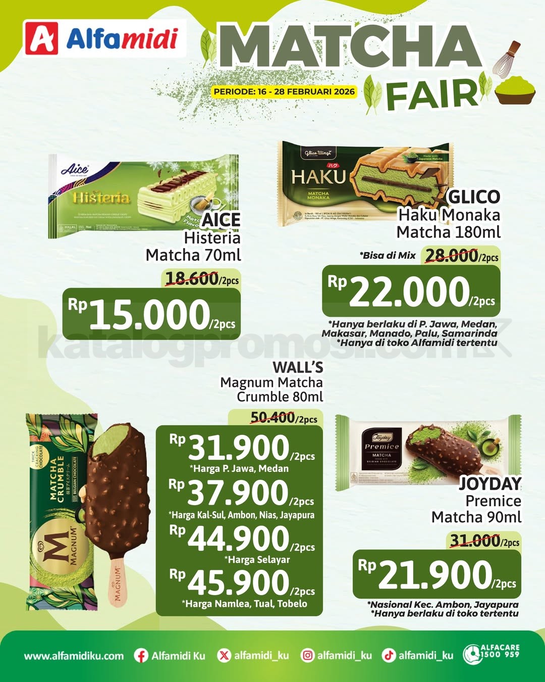 Promo Alfamidi Matcha Fair Mulai Rp. 8.900 Promo Alfamidi Matcha Fair Mulai Rp. 8.900 1
