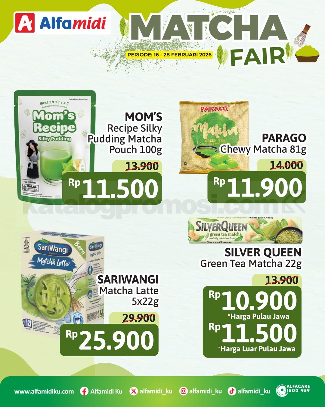 Promo Alfamidi Matcha Fair Mulai Rp. 8.900 Promo Alfamidi Matcha Fair Mulai Rp. 8.900 2