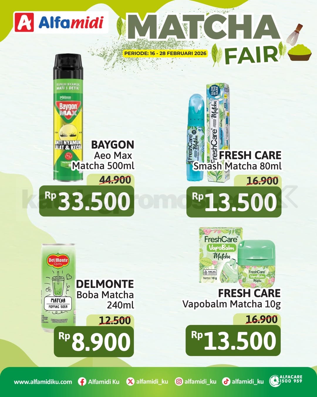 Promo Alfamidi Matcha Fair Mulai Rp. 8.900 Promo Alfamidi Matcha Fair Mulai Rp. 8.900 3
