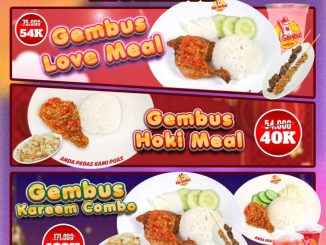 Promo Ayam Gepuk Pak Gembus Special Moment menu mulai Rp. 40.000 via aplikasi online