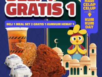 Promo Ayam Kum Kum Hari Celap Celup Beli 1 Gratis 1 berlaku 18 Maret 2026