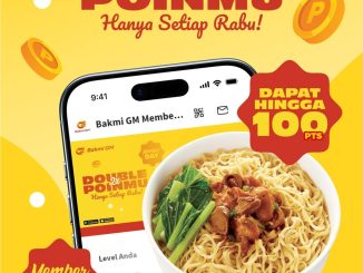Promo Bakmi GM Member Day Double Poin hingga 100 poin setiap Rabu untuk member aplikasi