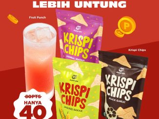 Promo Bakmi GM Tukar Poin Menu Favorit mulai 40 poin dengan pilihan snack, nasi, dan minuman melalui aplikasi