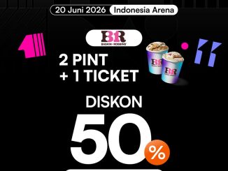 Promo Baskin Robbins Allo Bank Festival Diskon 50% Allo PayLater paket 2 pint dan tiket event