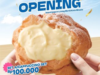 Promo Beard Papa’s Grand Opening Set 6 Puffs Rp. 100.000 di Living World Kota Wisata