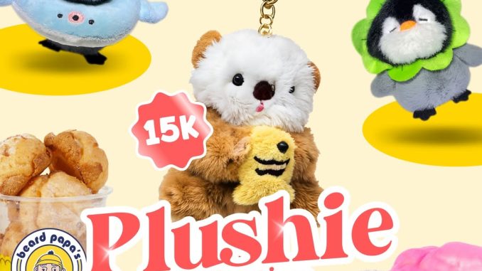 Promo Beard Papa’s Plushie Collection Add On Rp. 15.000 dengan pembelian Mini Cream Puff atau All Variant Puff