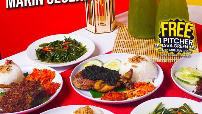 Promo Bebek Carok FREE 1 pitcher Es Java Green Tea minimal pembelian Rp. 300 ribu