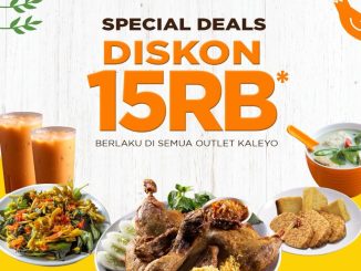Promo Bebek Kaleyo Grab Dine Out Diskon Rp. 15.000 berlaku dine in seluruh outlet