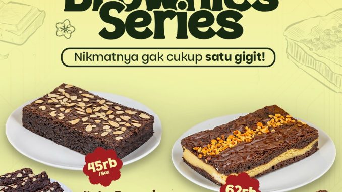 Promo Belah Doeren NEW Brownies Series mulai Rp. 45.000 varian cokelat dan durian