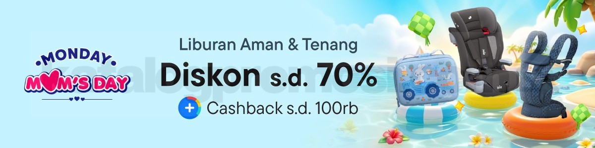 Promo Blibli Monday Moms Day Diskon hingga 70% Promo Blibli Monday Moms Day Diskon hingga 70% perlengkapan traveling anak