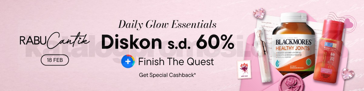 Promo Blibli Rabu Cantik Diskon hingga 60% Promo Blibli Rabu Cantik Diskon hingga 60% produk kesehatan dan kecantikan