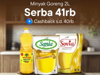 Promo Blibli Serba Sembako minyak goreng 2L Rp. 41.000 dengan cashback hingga Rp. 40.000