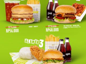 Promo Burger Bangor ALAMAK paket mulai Rp. 56.000 lengkap burger BFC fries dan minuman
