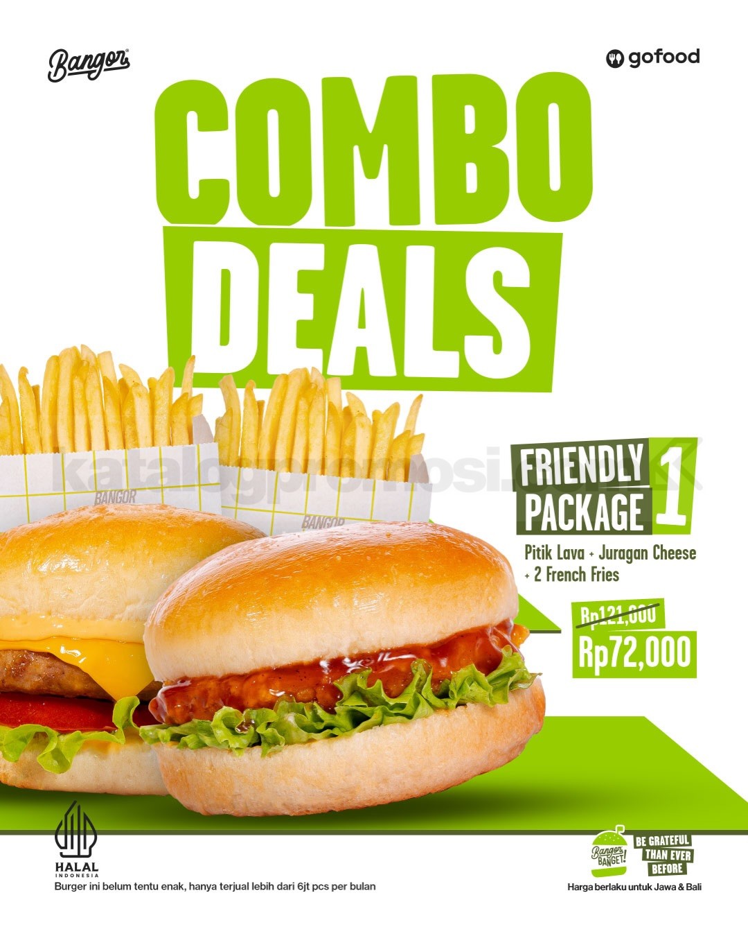 Promo Burger Bangor GoFood Combo Deals mulai Rp. 68.000 Promo Burger Bangor GoFood Combo Deals mulai Rp. 68.000 paket burger dan snack