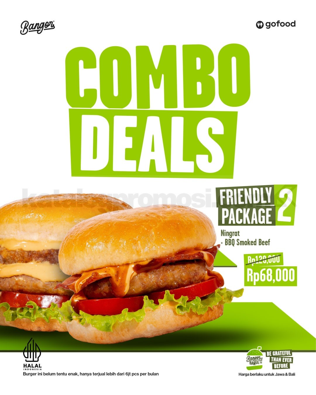 Promo Burger Bangor GoFood Combo Deals mulai Rp. 68.000 Promo Burger Bangor GoFood Combo Deals mulai Rp. 68.000 1