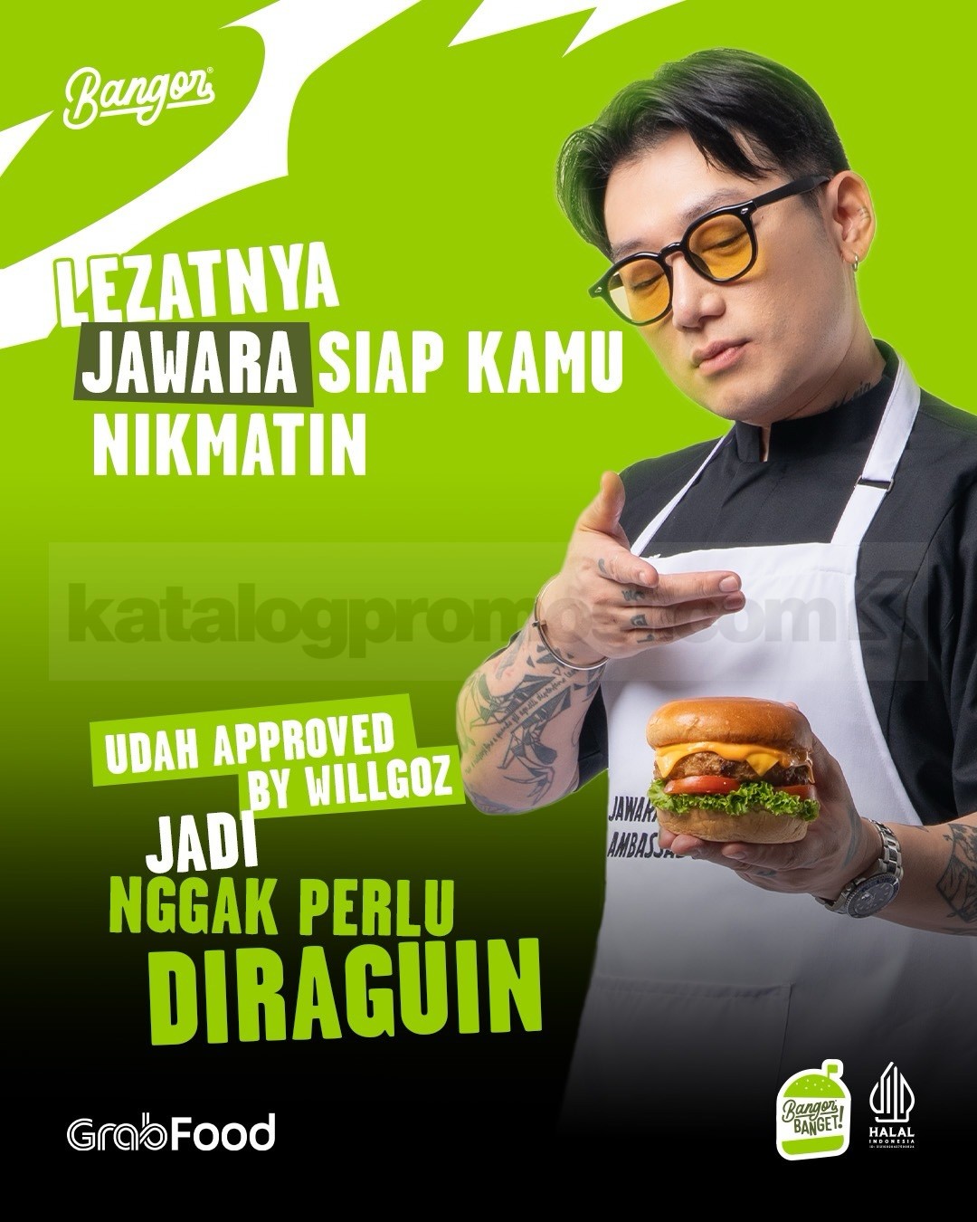 Promo Burger Bangor GrabFood Deals Jawara Series Mulai Rp19.000 Promo Burger Bangor GrabFood Deals Jawara Series mulai Rp19.000 periode 8–20 Agustus 2026 untuk Jawa dan Bali.