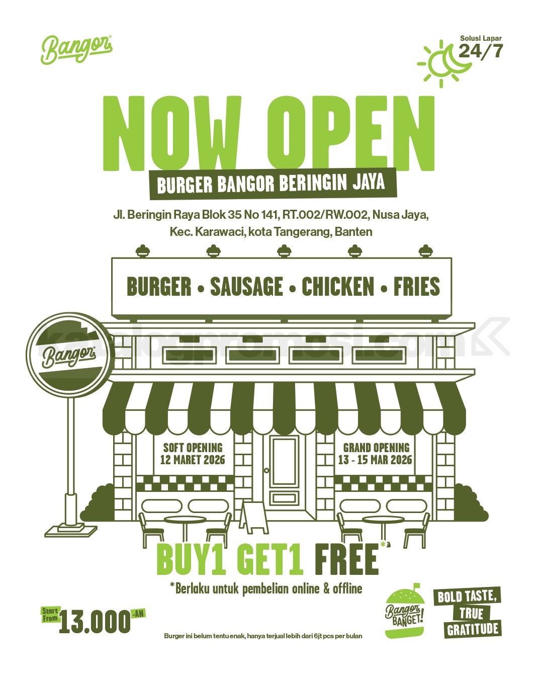 Promo Burger Bangor Grand Opening Buy 1 Get 1 Free Promo Burger Bangor Grand Opening Buy 1 Get 1 Free 3