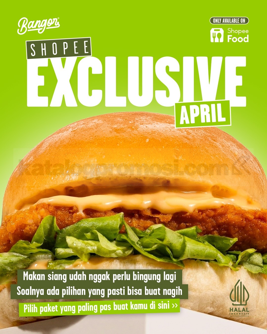 Promo Burger Bangor Shopee Exclusive Paket mulai Rp. 56.000 Promo Burger Bangor Shopee Exclusive Paket mulai Rp. 56.000 lengkap dengan jelata dan minuman