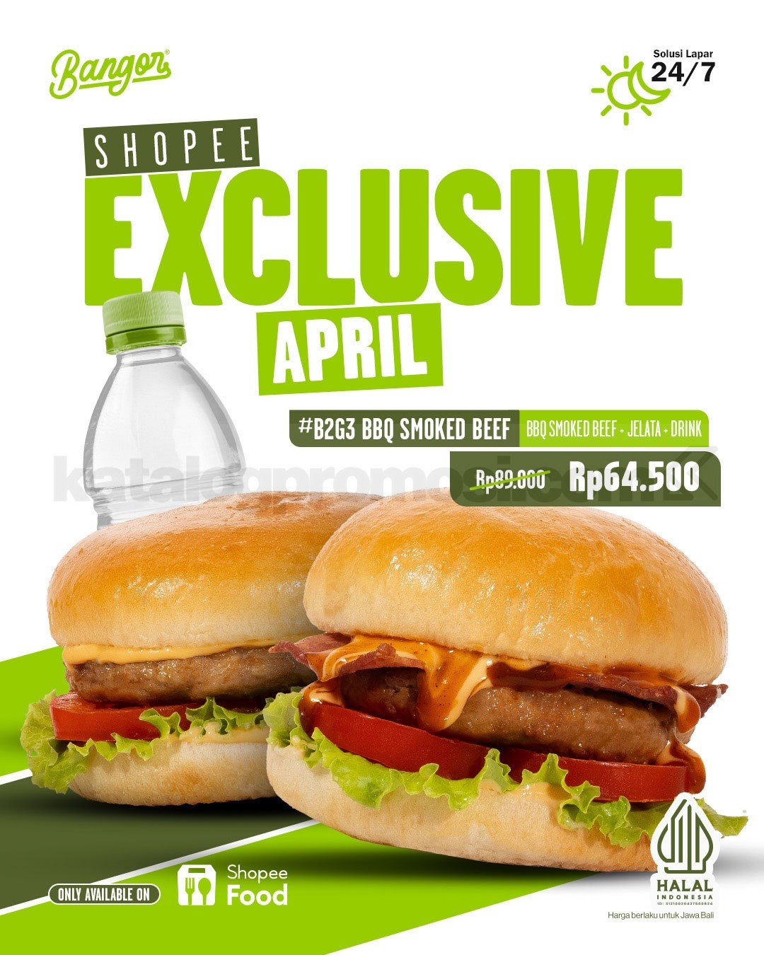 Promo Burger Bangor Shopee Exclusive Paket mulai Rp. 56.000 Promo Burger Bangor Shopee Exclusive Paket mulai Rp. 56.000 2