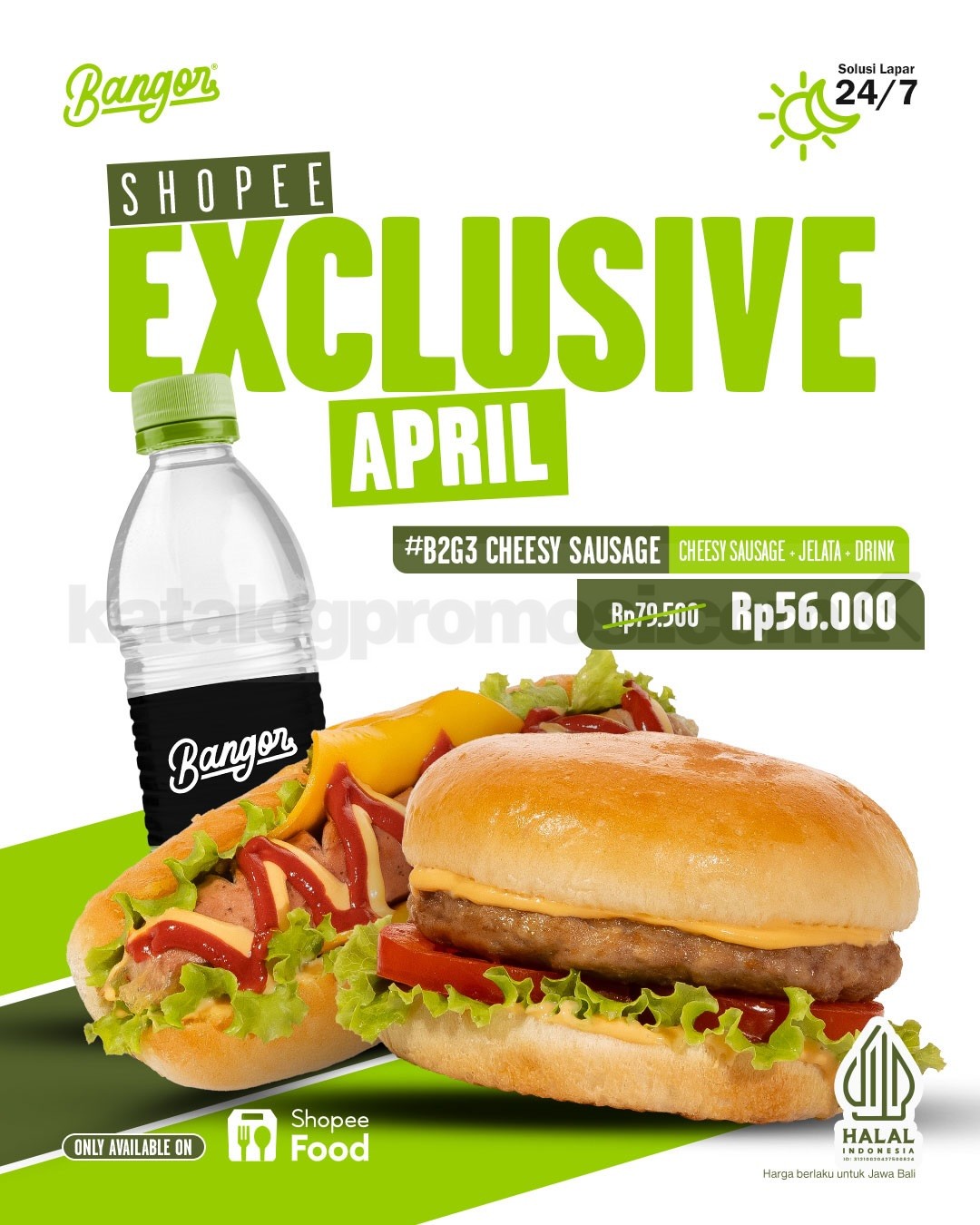 Promo Burger Bangor Shopee Exclusive Paket mulai Rp. 56.000 Promo Burger Bangor Shopee Exclusive Paket mulai Rp. 56.000 3